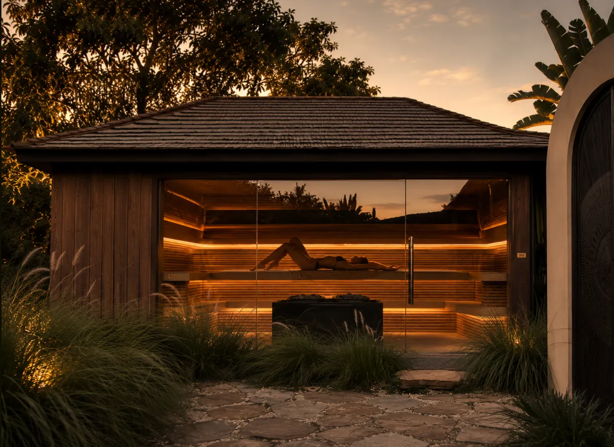 The sauna at The Ark